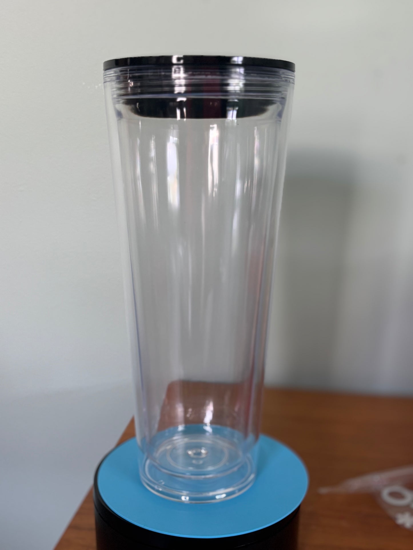 24oz acrylic with black lid