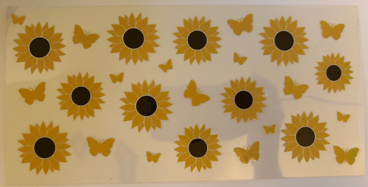 Sunflower butterfly wrap
