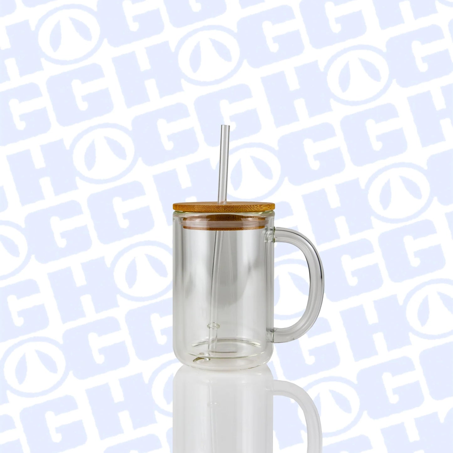 15 Oz Glass Mug With Handle