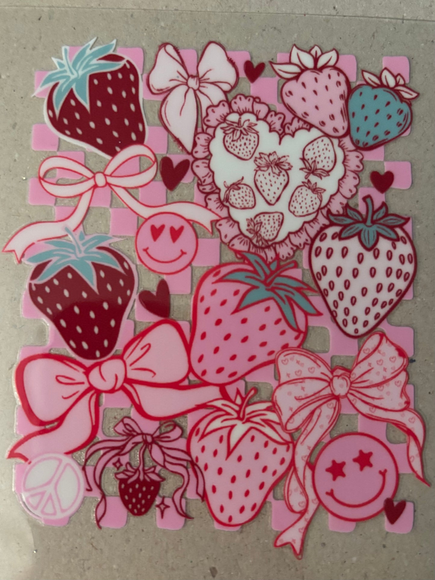 Strawberry decal