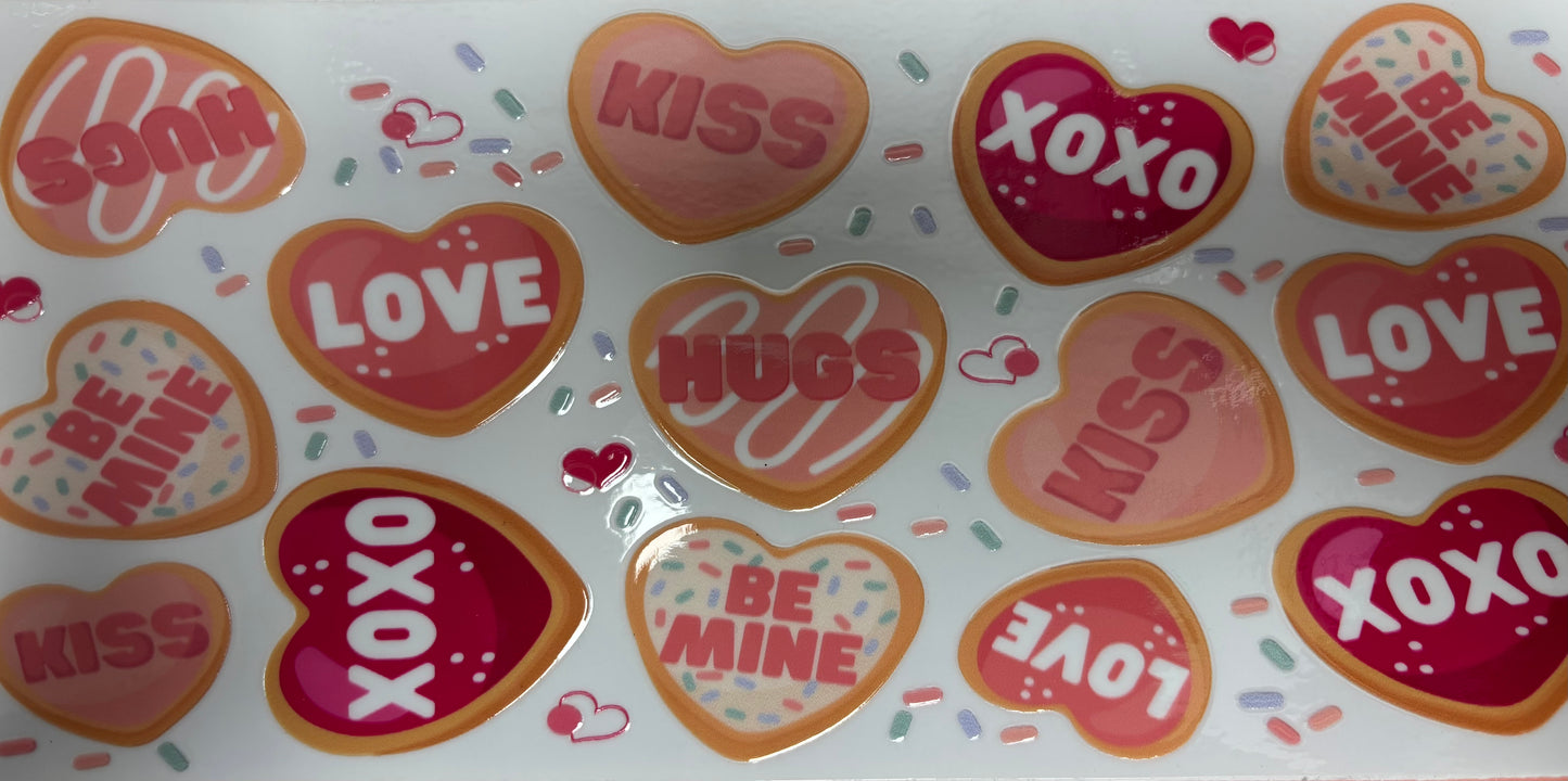 Candy hearts wrap