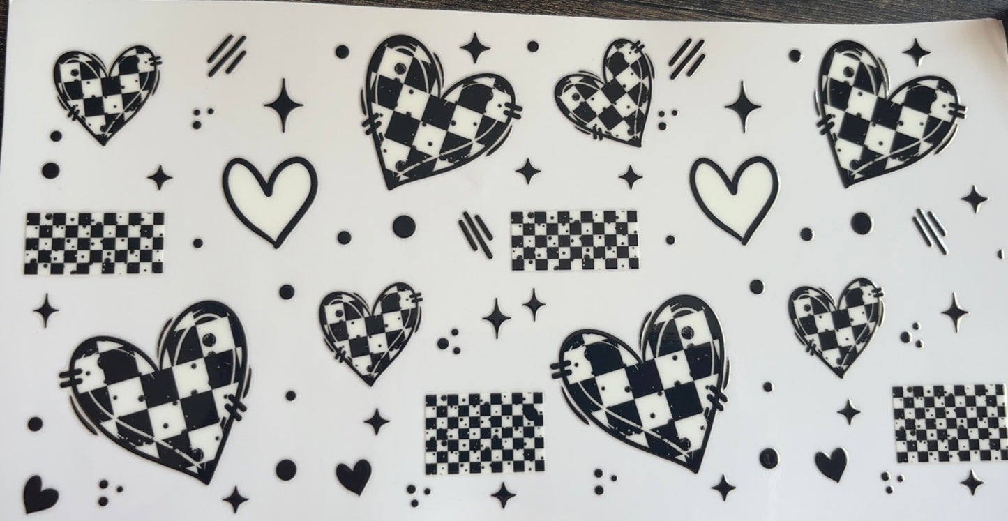 Black hearts wrap