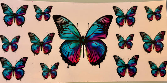 Purple butterflies wrap