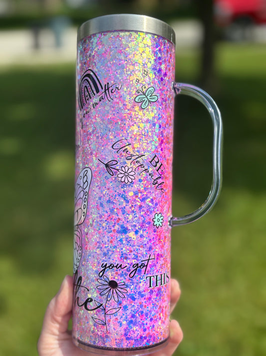 20 oz stainless with handle