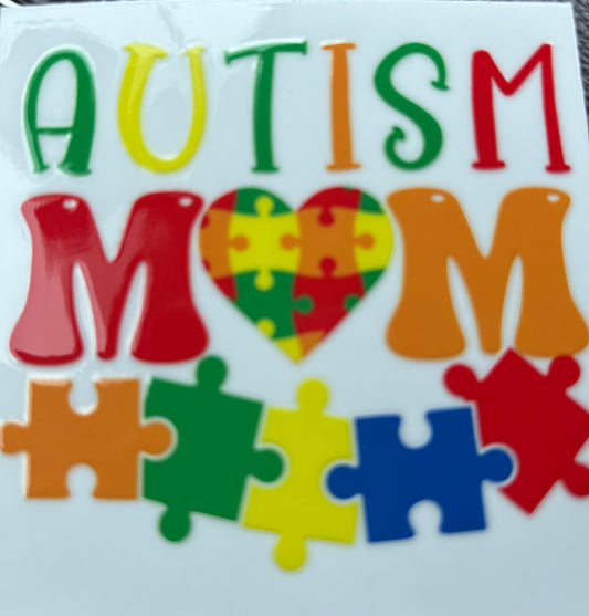 Autism mom decal