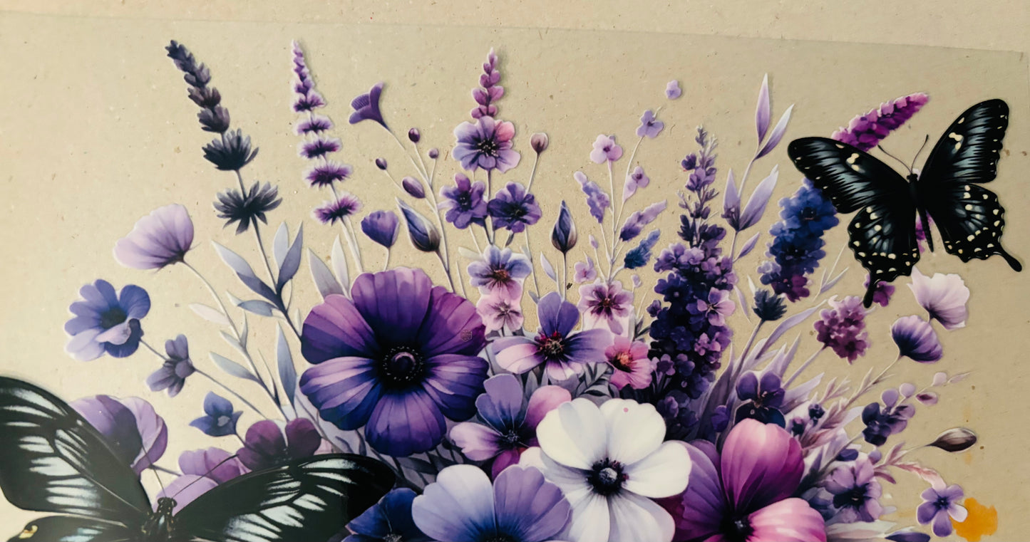 Dark flowers wrap