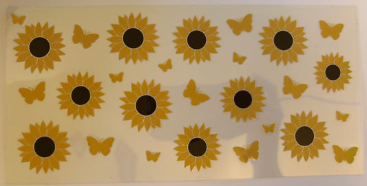 Sunflower butterfly wrap
