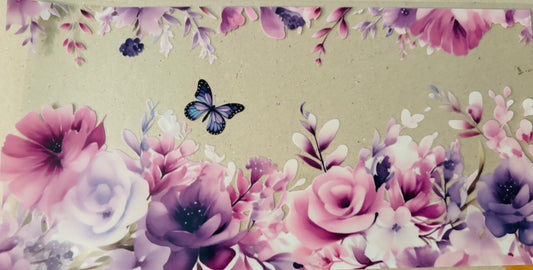 Purple flower wrap